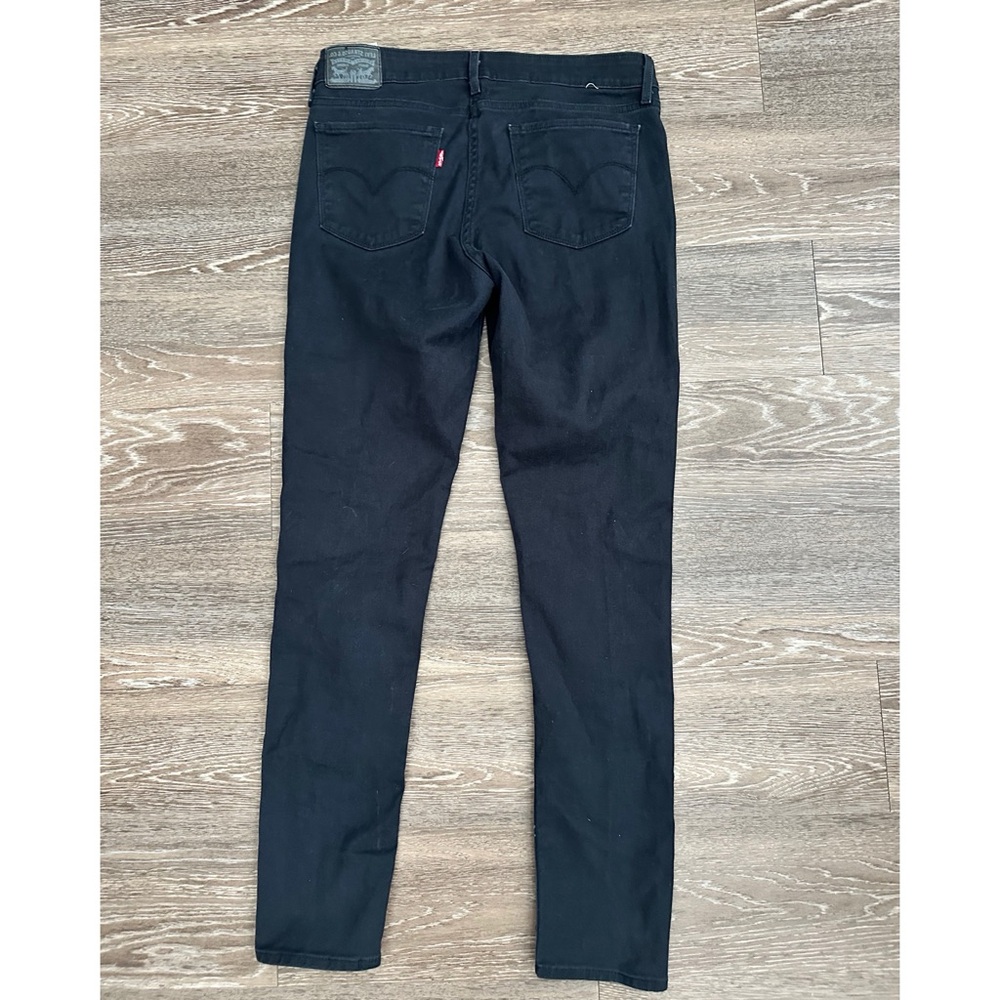 Levi's Black Skinny Jeans Stretchy Denim - Picture 4 of 8